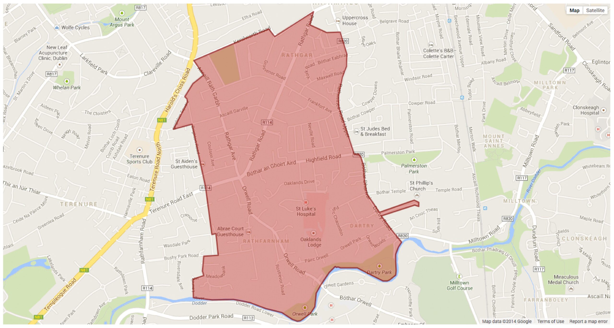rathgar boundary map scaled